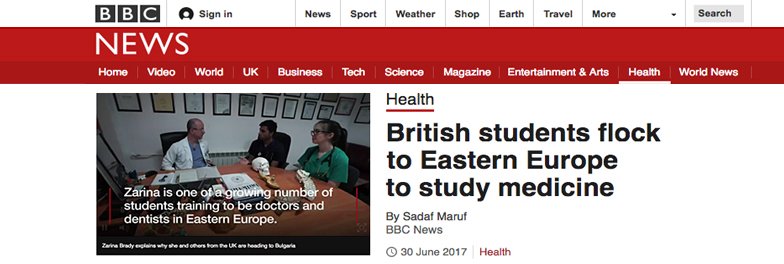 BBC Health Article features SME